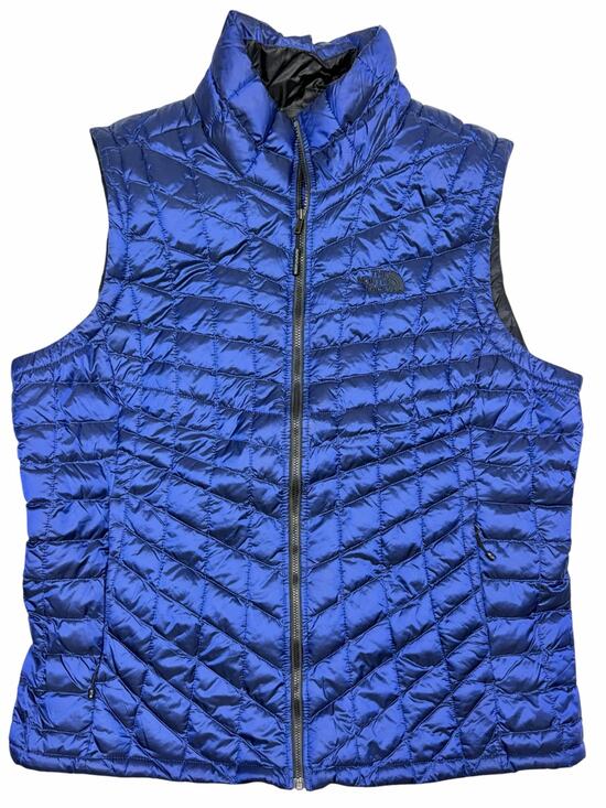 The north face Jackets & Blazers - The North Face ThermoBall Vest Womens XL Blue Quilted Puffer Insulated Zip